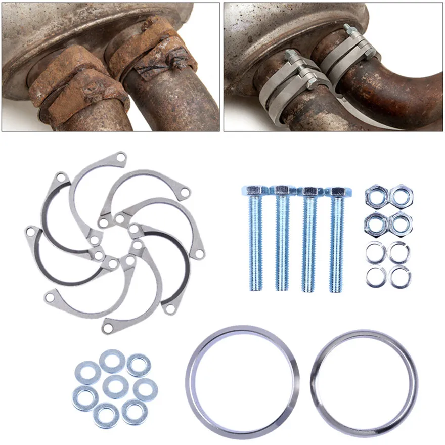 

For E46 M3 Exhaust Flange Muffler Back Box Repair Rusted Flange Clamp Repair Accessories Practical Durable High Quality l0429
