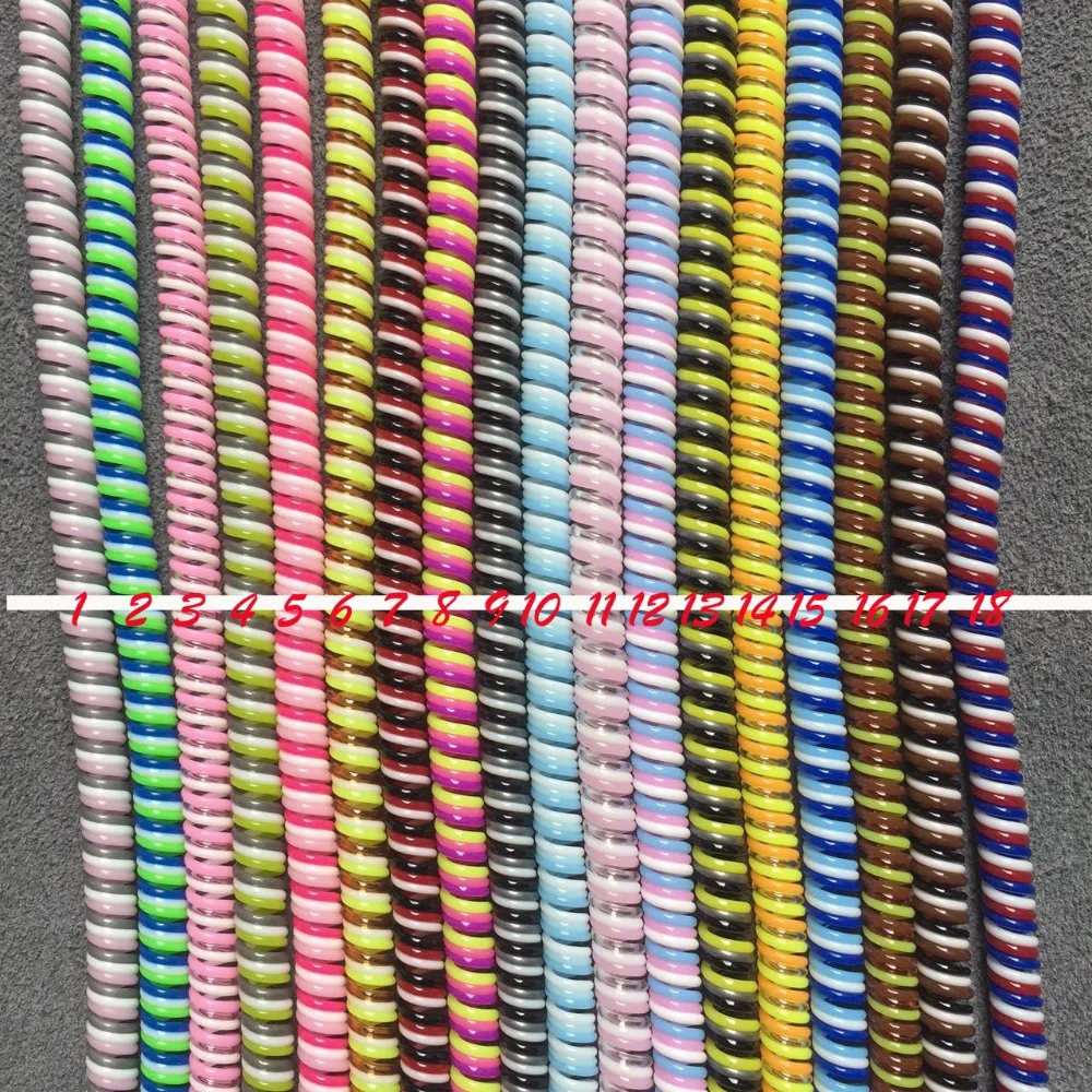 

50pcs 1.5M Cable Protector Bobbin Winder Data Line Case Rope Protection Spring Twine For Iphone5 6 7 Android USB Earphone Cover