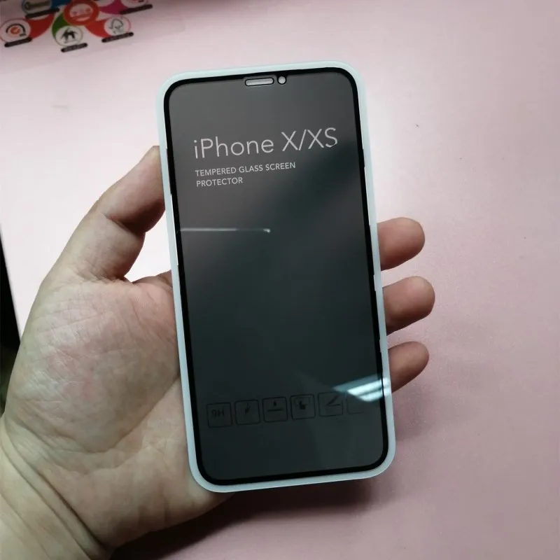 Лучшее закаленное стекло 9H для полной конфиденциальности для iPhone 11 Pro Max X XS Max XR антишпионское бликовое Защитное стекло для экрана высокой четкости