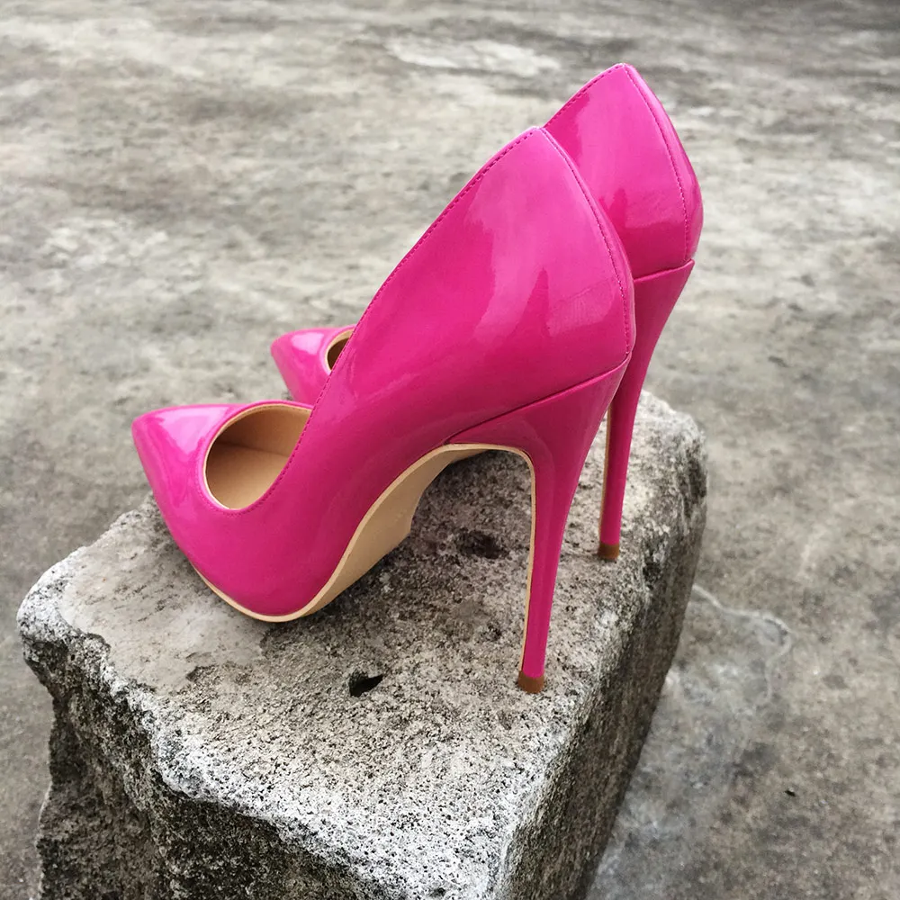 Veowalk/женские туфли-лодочки ярких цветов с острым носком на высоком каблуке; изящные туфли-лодочки на шпильке; элегантные женские вечерние туфли на заказ