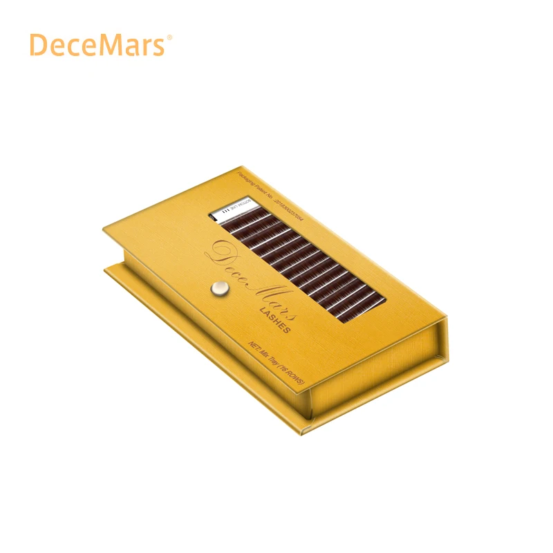 DeceMars Темно-коричневое наращивание ресниц JBCD локон 8-15 Смешанная Длина индивидуальное каштановое наращивание ресниц Коричневые Ресницы для салонного использования