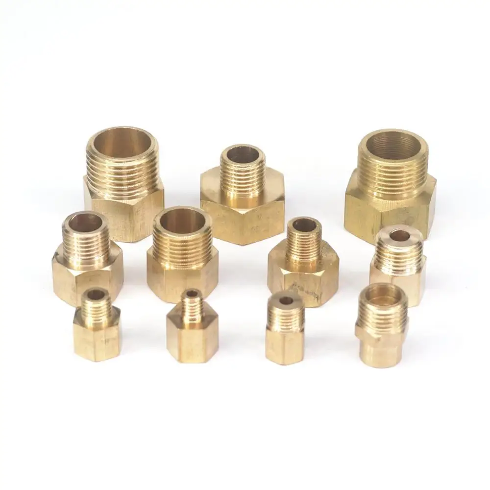 2шт 1/8 &quot1/4&quot 3/8 &quot1/2&quot BSP штекер M8 M10 M12 M14 M16 M20 женский латунный редуктор для