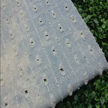 145 см ширина Ретро джинсовая ткань хлопок помытая перфорированная полая старая джинсовая ткань швейный материал для джинсовой одежды