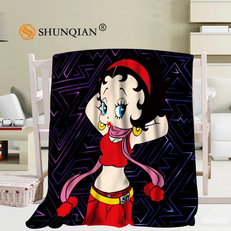 Изготовленное на заказ одеяло betty boop Фланелевое Falafel Fabric56x80inch 50X60 дюймов 40X50 дюймов диван-кровать пледы одеяло детское теплое одеяло для взрослых - Цвет: Blanket