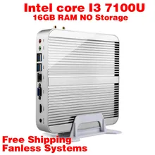 Мини-ПК Intel 7e Gen Кабы Lac Windows 10 i3 7100U 16 ГБ ПАМЯТИ НЕТ хранения 4 К HD Graphics 620 300 М Wi-Fi HDMI TV Box Бесплатная Доставка