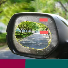 2 pièces rétroviseur de voiture Film de protection Anti-buée fenêtre feuilles clair Anti-pluie rétroviseur moto Film de protection souple