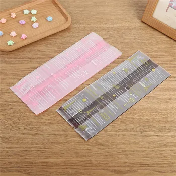 

300 X 10*25cm Long Letter/Tower Transparent OPP DIY Gift Candy Packaging Bags Pink/Coffee Cookie Finger Biscuits Baking Bags