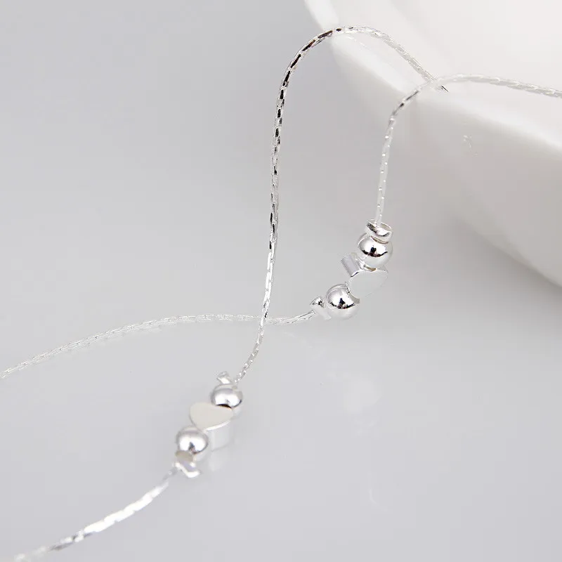 

2018 Women Elegant Double Love Ankle Chain Ankle Bracelet Sexy Barefoot Sandal Beach Foot For Lady Perfect Gift Pretty Fashion