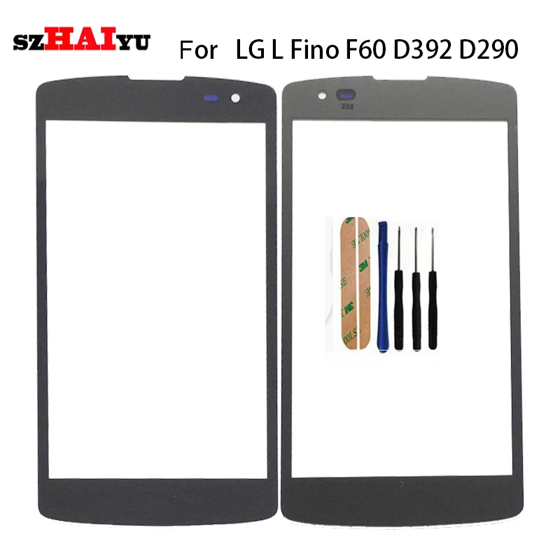 SZHAIYU запасная внешняя линза ЖК стекло Передняя панель экрана для LG L Fino F60 D392 D290 D290N