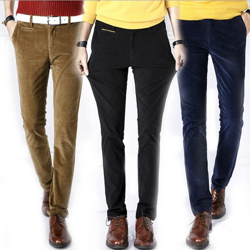 skinny fit corduroy trousers