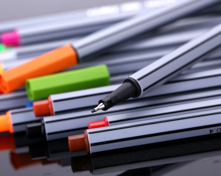 

Art set Marker Pens 24 Assorted Colours (not Stabilo Point 88) Fine Superfine Marco For Graffiti Hook Fiber Pen Material