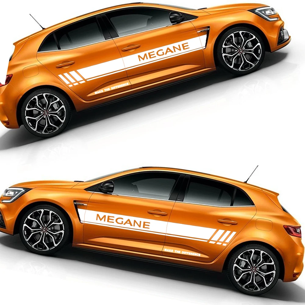 200 см Автомобильная наклейка s для Renault Megane боковая наклейка на кузов автомобиля Наклейка для хэтчбек седан наклейки DIY Украшение автомобиля авто аксессуары