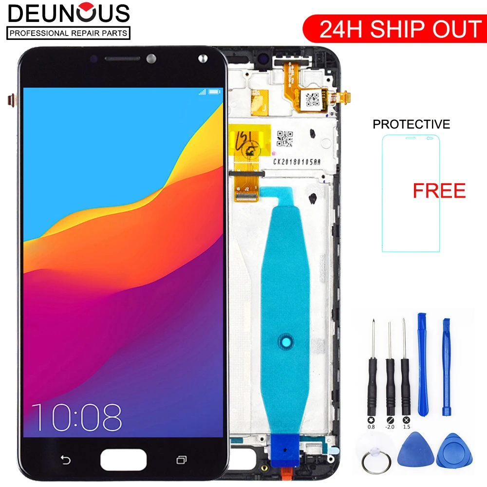 Pаспродажа Оригинальный 5,5 дисплей для Asus Zenfone 4 Max ZC554KL font b LCD b font сенсорный экран ZC554KL font b LCD b font X001D дигитайзер Запасные части