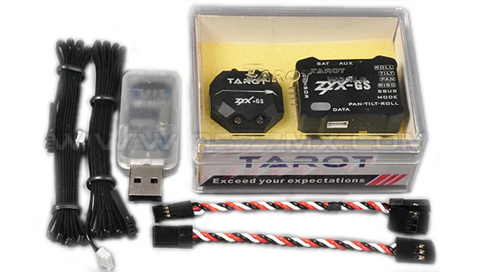 

Tarot GS 3-axle Pan Tilt and Roll Camera Mount Gimbal stabilization Gyro system ZYX-GS F05066