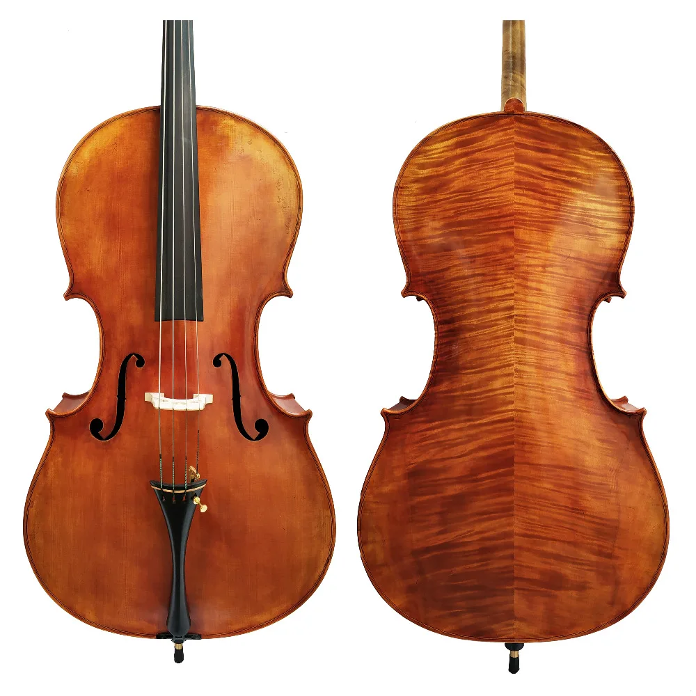 Копия Antonio Stradivarius 1716 Виолончель ручной работы из цельного дерева клена ель высшего класса FPVC02