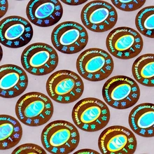 Индивидуальная лазерная голограмма 3d Самоклеящиеся этикетки наклейки