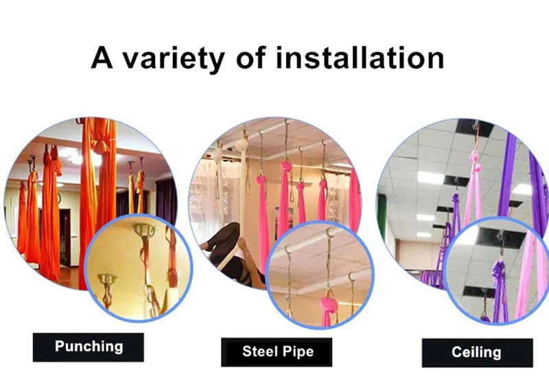 14 цветов 5 м Воздушный полет анти-гравитация Йога гамак качели Йога набор Бодибилдинг Фитнес Оборудование Freedrop включают аксессуары