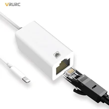 

For Lightning to RJ45 Adapter Ethernet LAN Wired Network 100Mbps Network Mini Cable Overseas Travel Compact for iPhone iPad