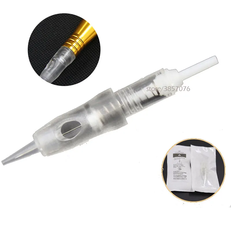 Disposable 8MM Screw Tattoo Cartridge Needles  Permanent Makeup Pen Machine Needles for   Permanent lip eyebrow Tattoo  Machine -3