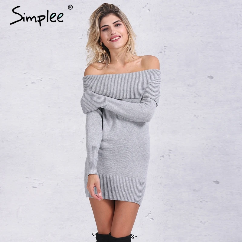 off the shoulder winter dress