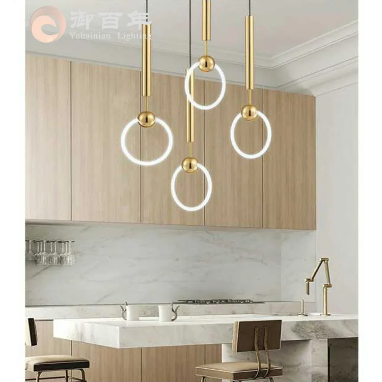 

droplight Contracted restaurant circle American lamp Postmodern lounge bar personality adornment lamps and lanterns