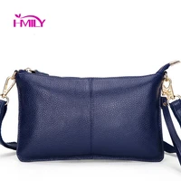 HMILY Women Messenger Bags Genuine Leather Ladies Fashion Models Shoulder Bag Ten Color Women's Evening Bag Trendy Mini Bag