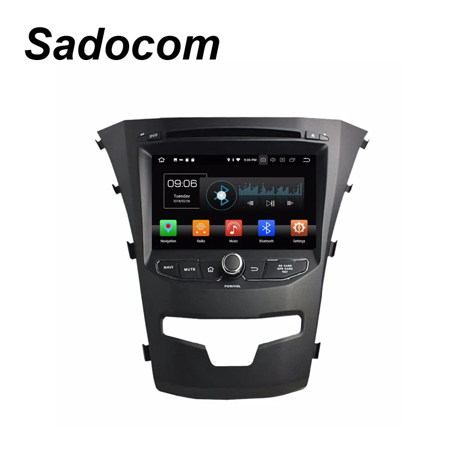 

IPS TDA7851 Android 8.0 For SsangYong Korando 2014 4GB RAM 32GB Car DVD Player Wifi 4G Bluetooth RDS RADIO tuner GPS Glonass Map