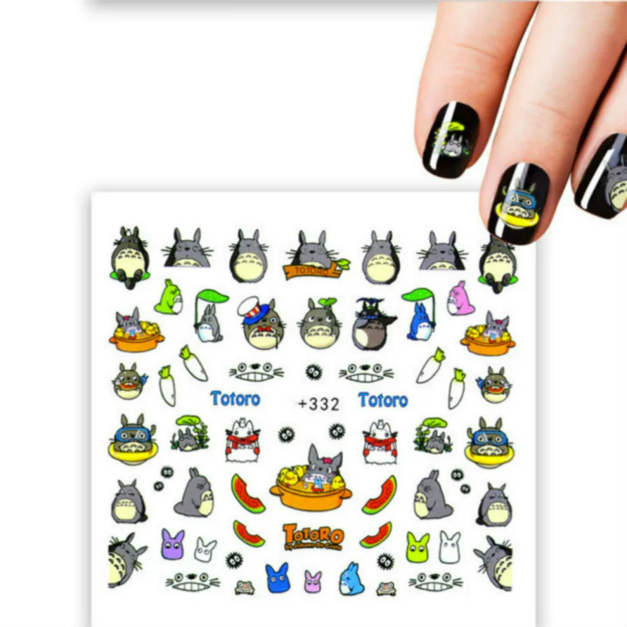

LOLEDE Totoro Cartoon Color Sequins Nail Art Glitter Flakes UV Gel Polish Star Heart Flower Paillette Decor Tools 011
