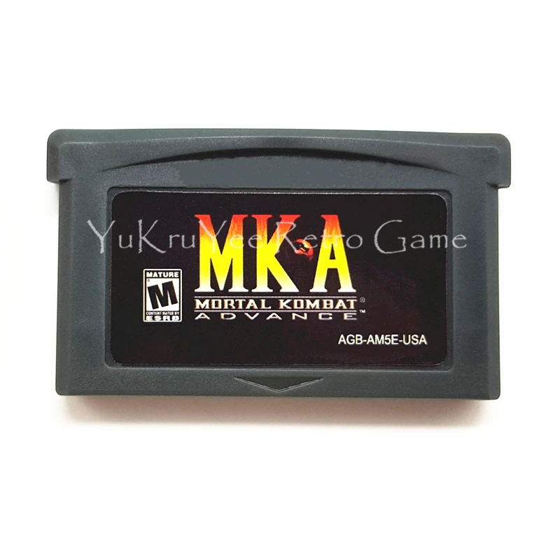 Mortal Kombat Advance видеоигра карта памяти картридж для 32 бит консоли аксессуары США стикер английский язык