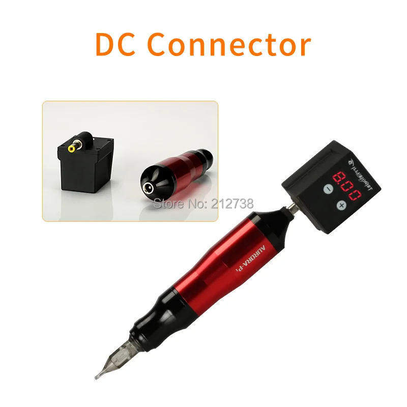  2019 Newest Wireless Power Supply Mini Tattoo Power Supply Portable LCD Screen RCA/DC Connector Sup