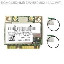 Новый Broadcom BCM94352HMB D e l DW1550 WiFi карта + Bluetooth 4,0 867 Мбит/с WLAN Беспроводная-AC 867 Мбит/с 802.11ac PCI-E 2,4 ГГц 5 ГГц