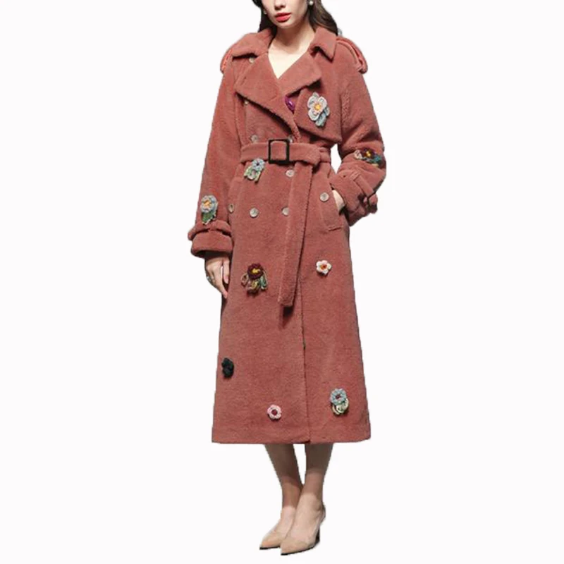 Wool Coat Autumn Winter Coat Women Clothes 2018 Korean Vintage Women Tops Elegant Slim Long Coats Manteau Femme Hiver ZT1253