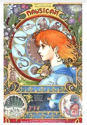 

STUDIO GHIBLI - NAUSICAA OF THE VALLEY OF THE WIND Art Wall Decor Silk Print Poster