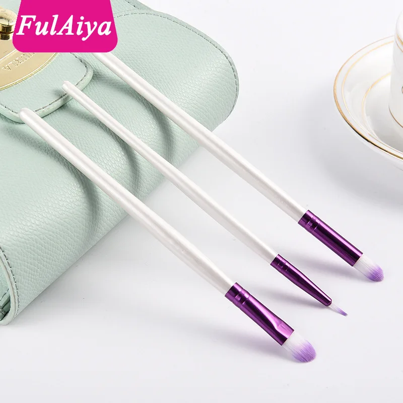 

Fulaiya 3Pcs Professional Eyebrow Makeup Brushes Set Powder Foundation Eyebrow Eyeshadow Make Up Brushes Cosmetics Makeup Tools