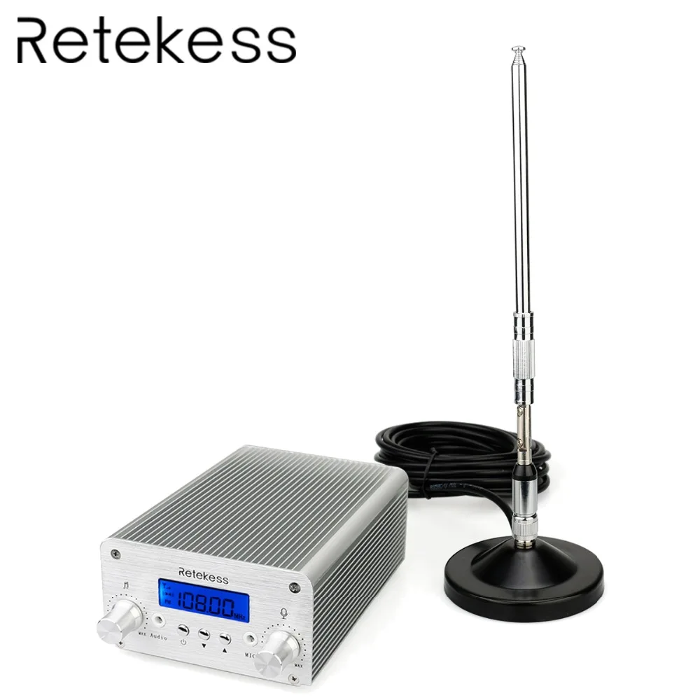 RETEKESS TR502 PLL fm-передатчик 5 Вт/15 Вт стерео ЧМ-вещание передатчик станция для Конференции обучения на открытом воздухе
