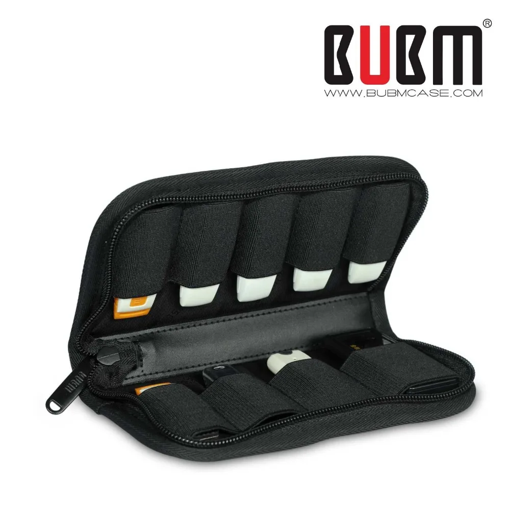 

BUBM USB ProtectIve case/bag 9 Slots waterproof Padded Digital Protect Case USB Electronics Accessories Organizer Case