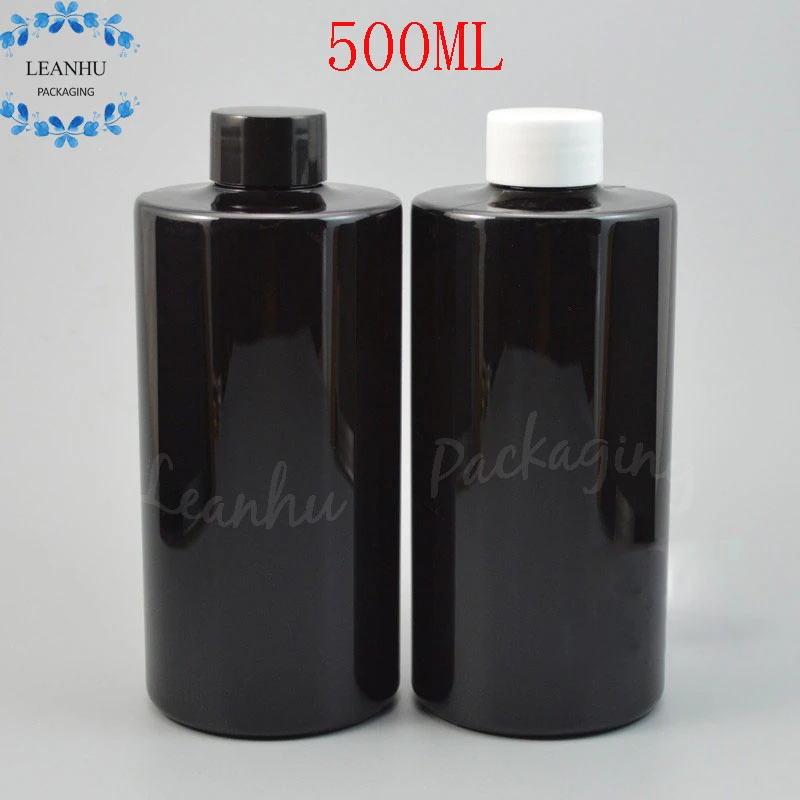 500 Ml Schwarz Kunststoff Flasche Mit Schraubverschluss 500cc Shampoo Lotion Verpackung Flasche Leere Kosmetische Behalter 14 Teil Los Packing Bottles Packaging Bottlesempty Cosmetic Containers Aliexpress