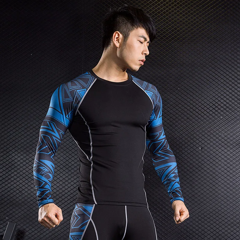 Beste Panty Trainingspak Rash Gard Kit Sneldrogende Mannen Gym Kleding Merk Man Compressie Thermisch Ondergoed Slanke Joggers Set mannen