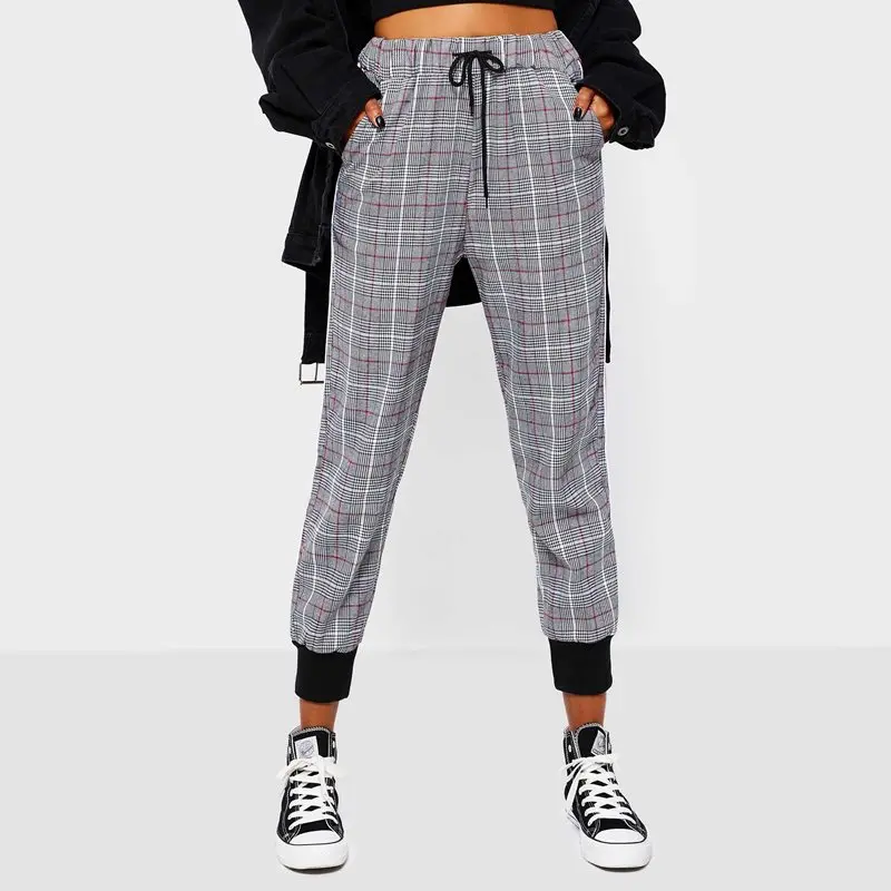 plaid sweatpants womens
