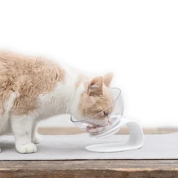

Tilt Pet Bowl Cat Protection Cervical Bowl Small Puppy Pet Dogs Non-slip Feeder Cats Food Water Feeder Container