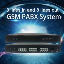Мини беспроводной АТС формата gsm TS+ 308 телефонная система с 1 sim-картой 2 PSTN и 8 расширениями