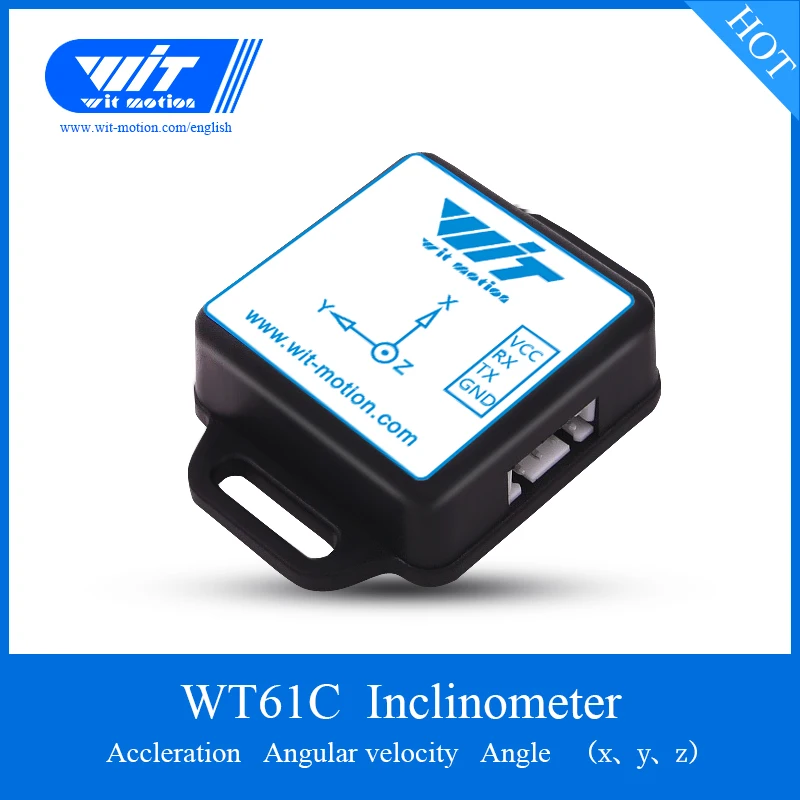 

WitMotion WT61C Sensor AHRS Dual Axis Roll Pitch Tilt Angle Inclinometer 3 Axis Acceleration Gyro MPU-6050 Module For PC/Android