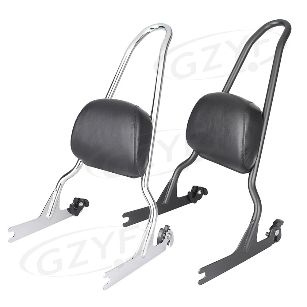 Coussin arrière noir coussinet arrière Sissy Bar pour Honda Choppers