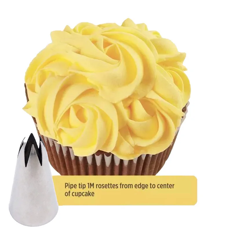 1M Stainless Steel Rose Petal Icing Nozzle Decorating Tip