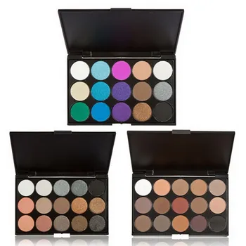 

2018 Rushed Glitter Sombras 15 Color Nude Makeup Brand Eye Shadow Palette Metal Smoke Matte Bronzer Bars Beauty Korea Cosmetics