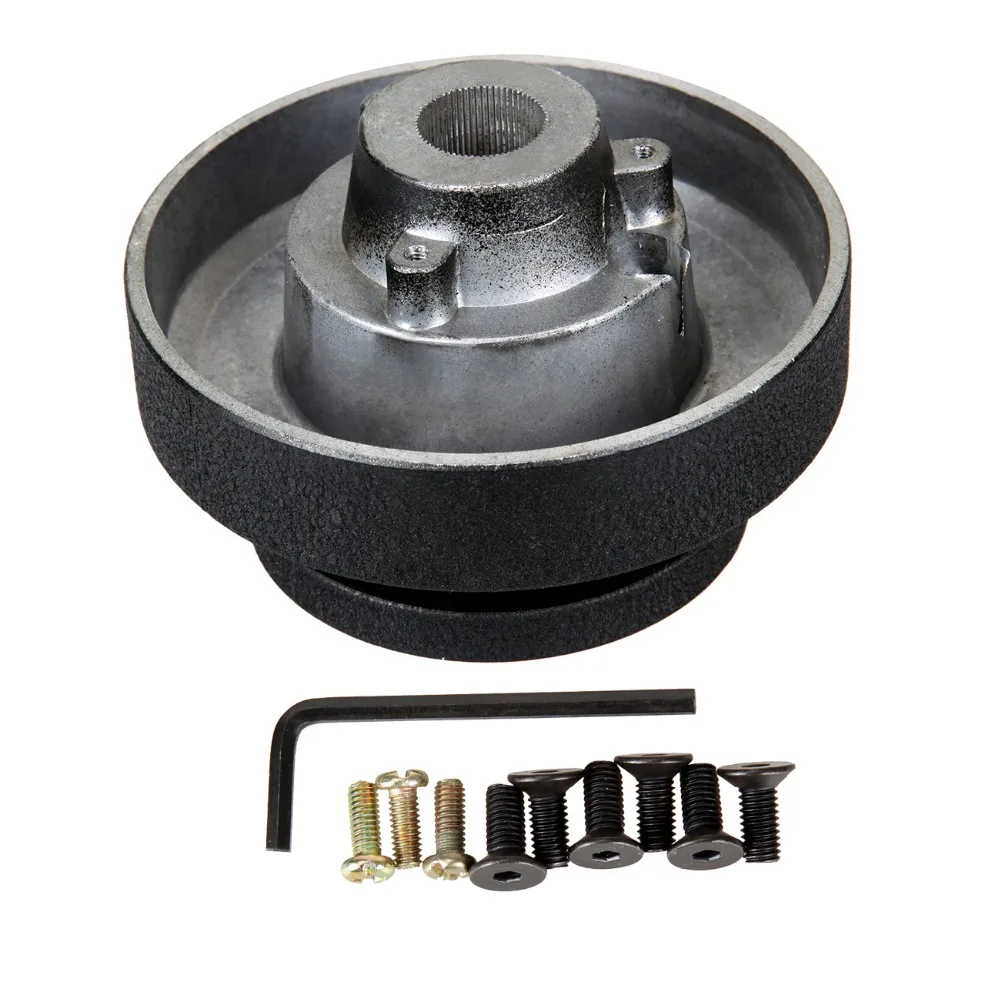 Black Car Steering Wheel Racing 21mm Quick Release Hub Adapter Boss Kit