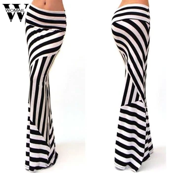 

Womail Skirt Women Summer fashion Skirt Maxi Skirt stripe Party Casual Beach Lightweight NEW 2020 A24