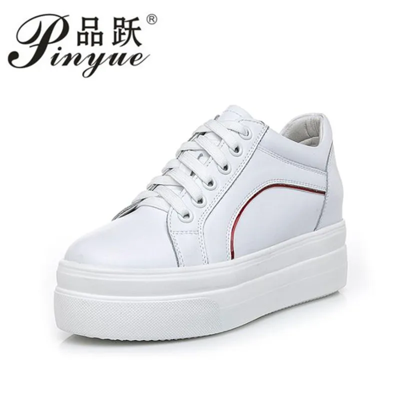 

2019 spring new thick-soled leather white shoes increase casual shoes women student shoes wild sneakers women shoes