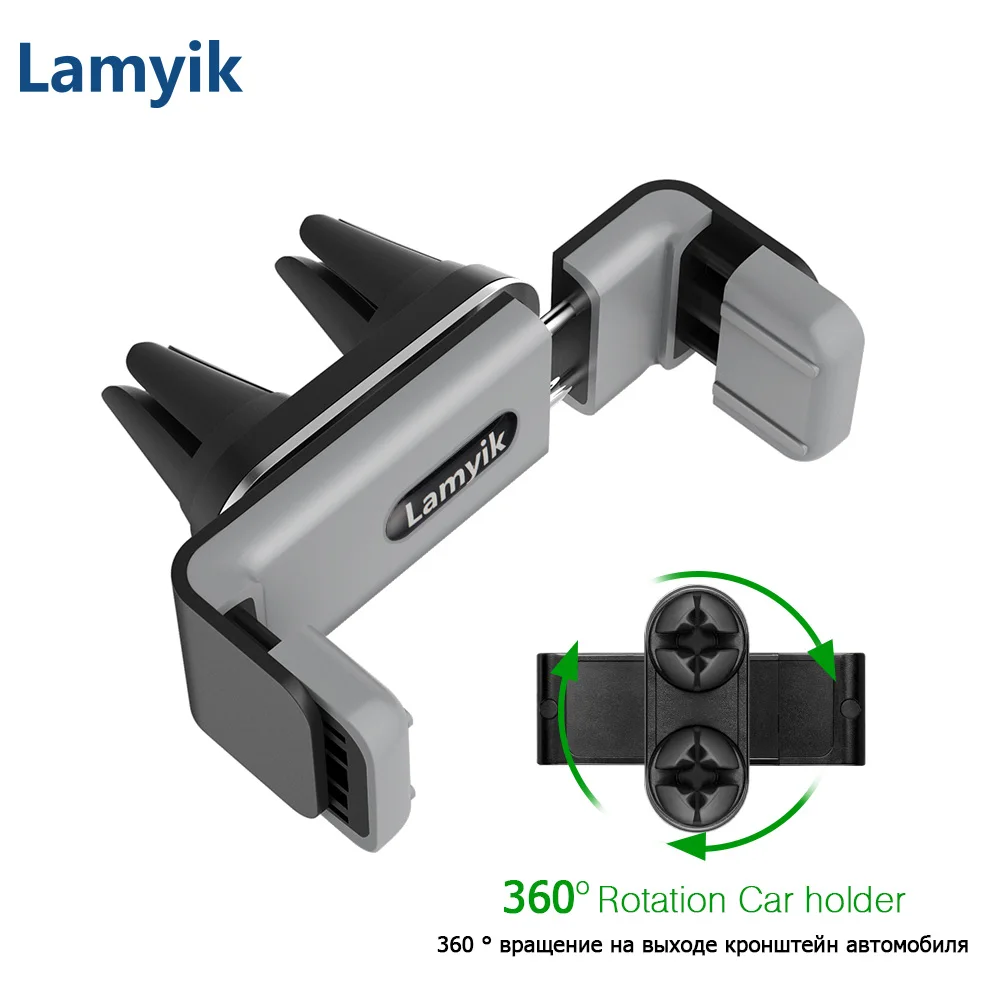 Universal Car Holder Double Mount Clips 360 Rotation