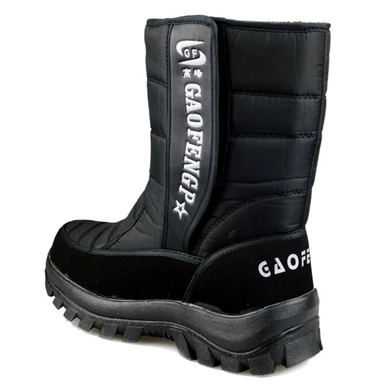 Dicken schnee stiefel Hohe Männer Große männer outdoor herren stiefel baumwolle gepolsterte schuhe schnee ski stiefel size40-44 M247